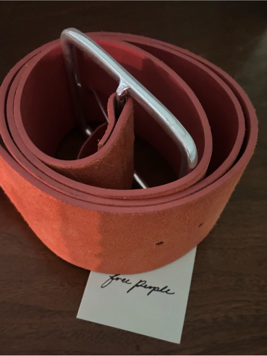 Free People Accessories - Free People We the Free wide suede orange belt